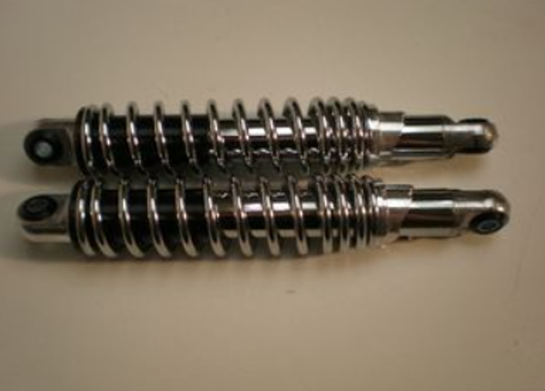 Rear Shocks Chrome Open Model 320mm
