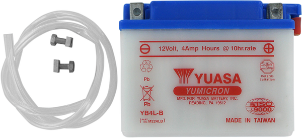 12V Battery / Accu YB4L-B(DC) - YUASA - A-Quality
