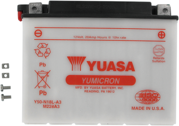 12V Battery / Accu Y50-N18L-A3(DC) - YUASA - A-Quality