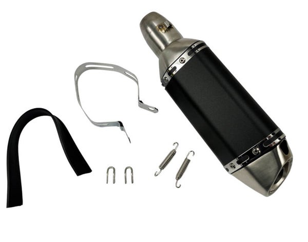 Universeel Exhaust - Uitlaatdemper 310x51mm - Black - A-Quality