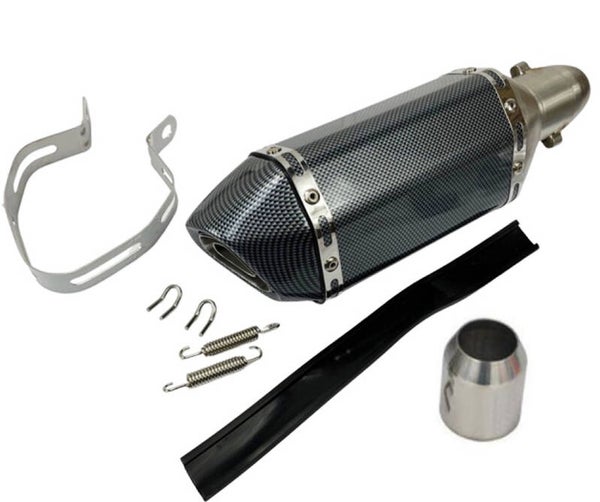 Universeel Exhaust - Uitlaatdemper 310x51mm - Carbon - A-Quality