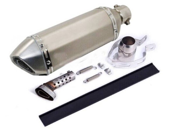 Universeel Exhaust - Uitlaatdemper 370x51mm - Silver - A-Quality
