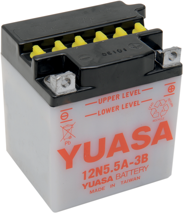 12V Battery / Accu 12N5.5A-3B(DC) - YUASA - A-Quality