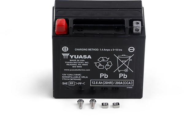 12V Battery / Accu YTX14(WC) - YUASA - A-Quality