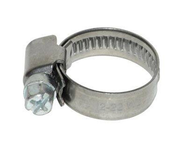 Slangklem - 12-22mm - RVS