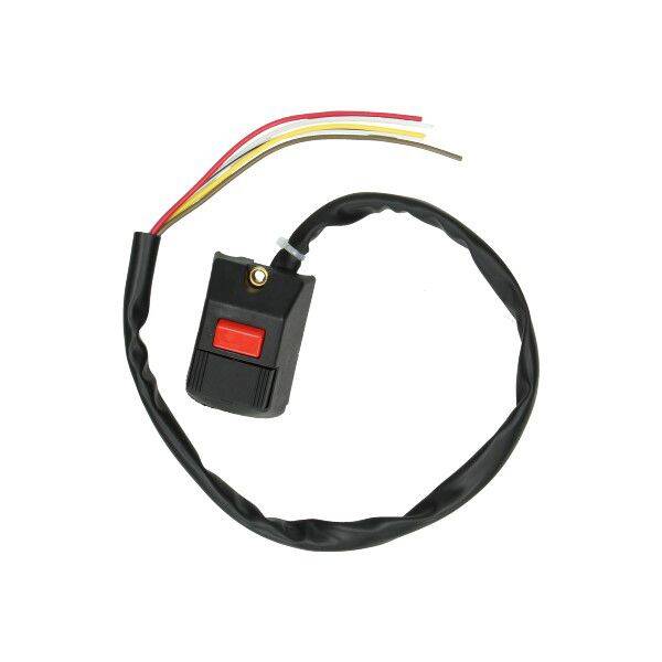 Switch Block Handle LH Black/Red - Kreidler / Puch / Sachs / Zundapp