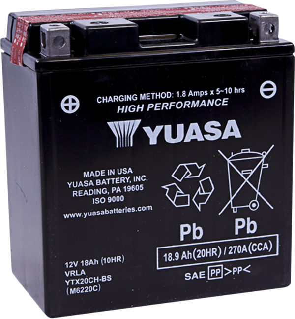 12V Battery / Accu YTX20CH-BS - YUASA - A-Quality
