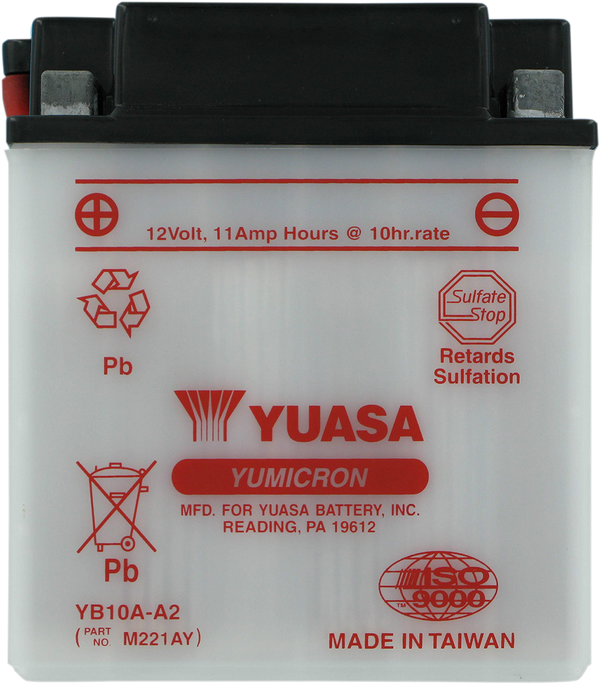 12V Battery / Accu YB10A-A2(DC) - YUASA - A-Quality