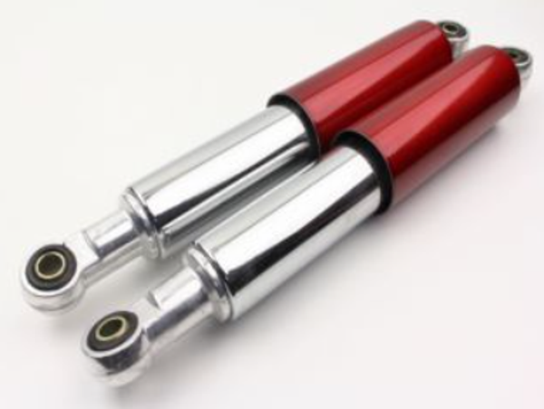 Suzuki RV50 Rear Shocks Chrome Red / RV50 Stoßdämpfer Set