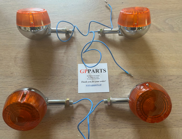 Suzuki Turn Signal Lamp - Knipperlicht/Pinker Set "Egg Cup" (Front/Rear) -