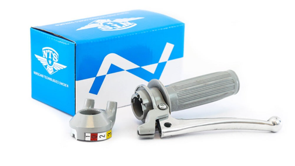 Gear Shift Handle Grey - Grey - 3 Gears - Type B - KSG - Mustang/Zundapp/