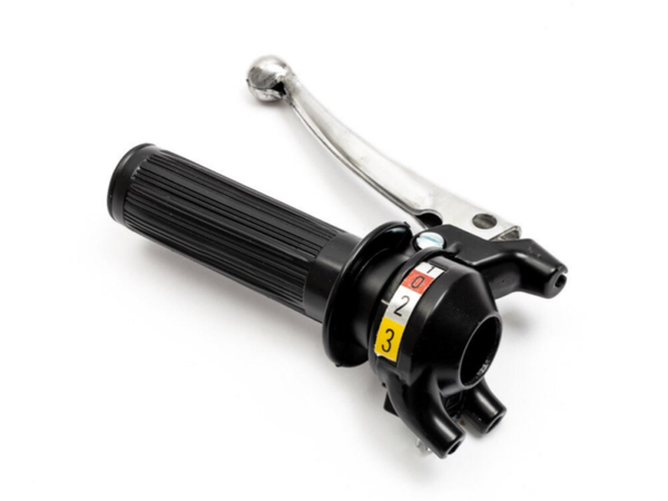 Gear Shift Handle Black - Black - 3 Gears - Type B -  Hercules/Kreidler/Sachs/Zundapp