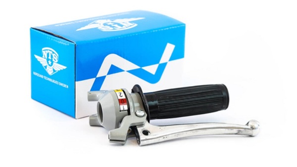 Gear Shift Handle Grey - Black - 3 Gears - Type B - Mustang /Zundapp 517