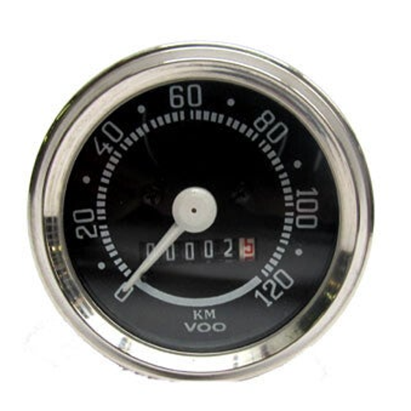 Speedometer - Kilometertellerklok - 120km/h - 60mm - VDO - Honda/Kreidler/Puch/Sachs/Zundapp