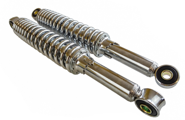 Zundapp Rear Shocks Adjustable - Chrome - 517/529/530