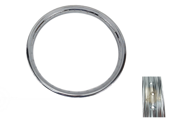 Rim / Velg 1.50 x 17 - Chrome - A-Quality - Kreidler/Zundapp - 517-15.119