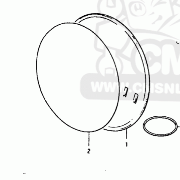 Suzuki RM Front Frame Cover Numberplates 1978-1980 - ORIGINAL - (RM50)