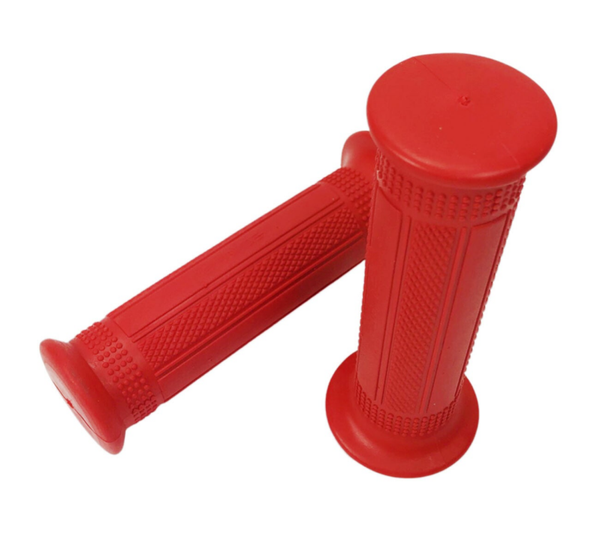 Grip Set - Handvaten -  Red - 24/22mm - (Puch Maxi / Tomos / Camino)