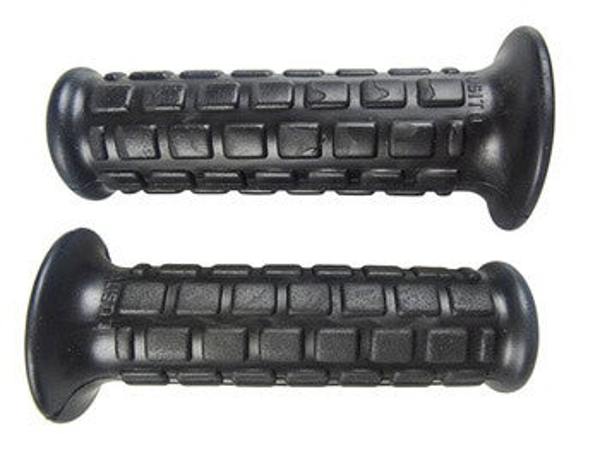 Grip Set - Handvaten - Block Model - Short - Black - 24/22mm - Puch Maxi / Camino
