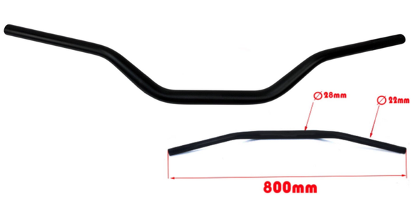 Handlebar Cross - Fatbar - (800x28x22mm) - A- Quality
