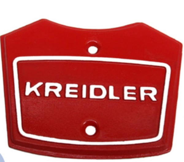 Kreidler Fork Cover "Kreidler" Red ALU