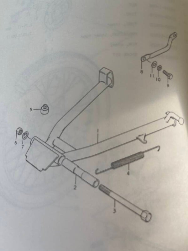 Suzuki Main Stand - Middenstandaard - GT50P - 42100-46100