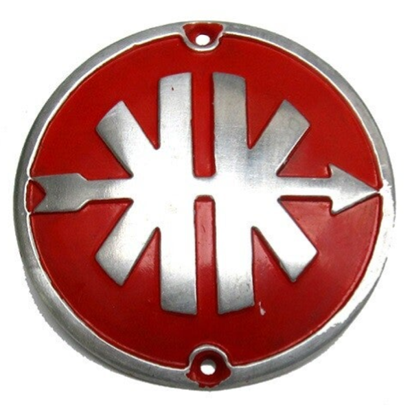 Kreidler Embleem Beenschild - .Eitank - Rood - 27.26.02