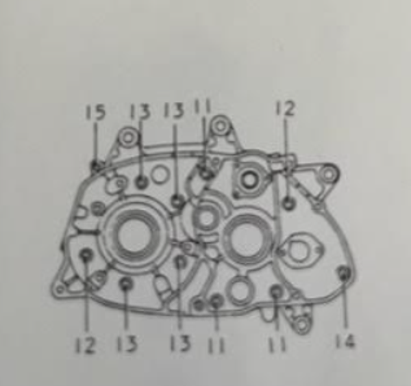 Suzuki RV90 Engine-Crank Case Bolts 11 Pcs- OEM-Original (11 Pcs)