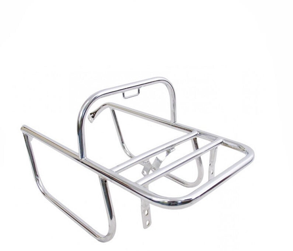 Zundapp Luggage Carrier - Bagagedrager - 517 - Met knipperlicht steun Chrome - A-Quality / A-Kwaliteit