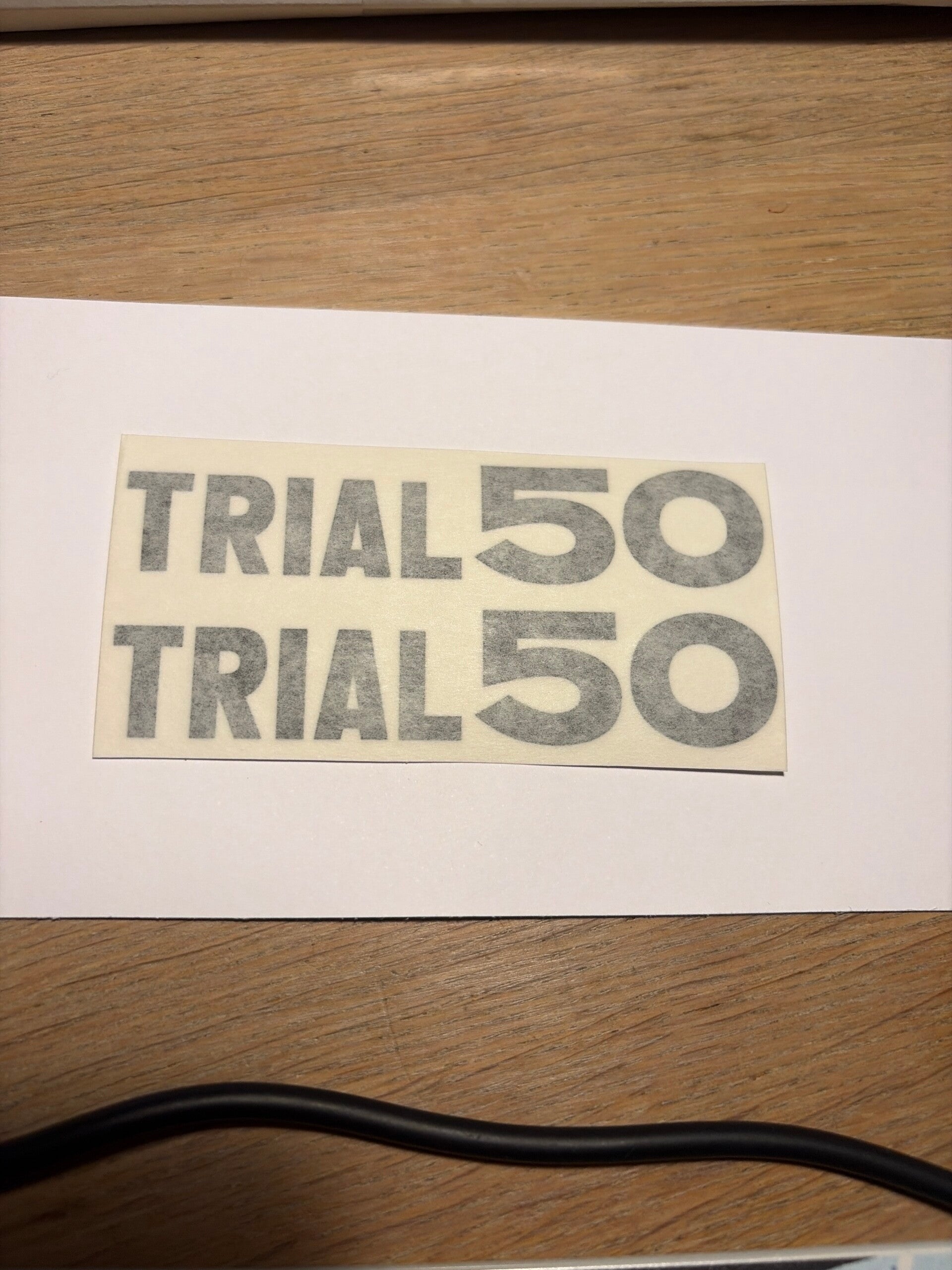 Yamaha Sticker Side Cover - TY50 - Trial50
