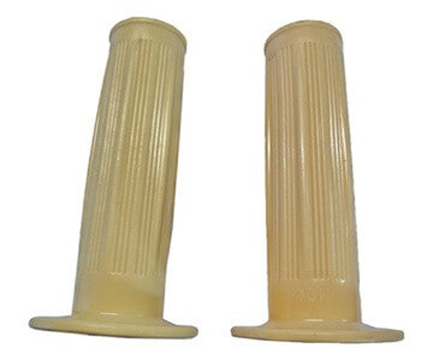 Magura Grip Set - Handvaten - 22/24mm - Creme - Classic - Kreidler / Sachs / Zundapp - 05.12.45