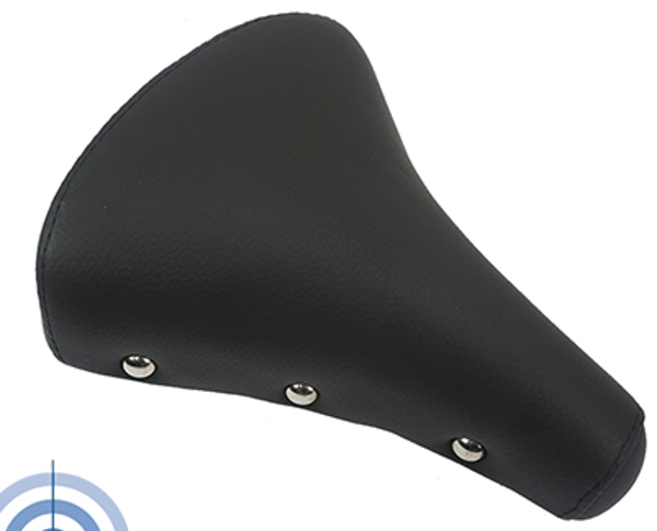 Zadel Universeel - Solex - Zwart/Chrome