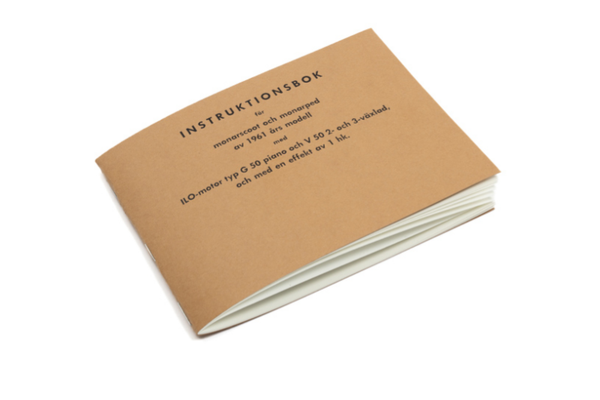 Owners Manual - Gebruikers handleiding - Monarscoot 1961 - Swedish