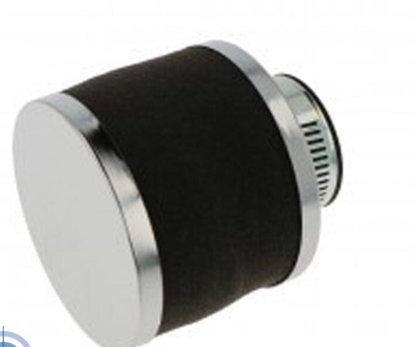 Powerfilter/Luchtfilter 30mm - Recht - Spons - Zwart - Universeel