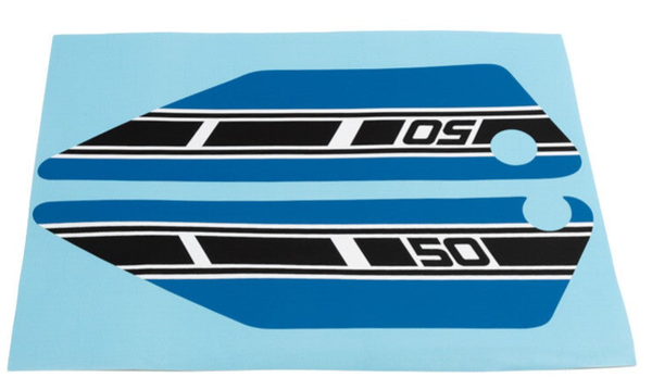Yamaha Sticker Set FS1 - 1977 - Blue Moped - 1X5-21781-00 / 1X5-21782-00