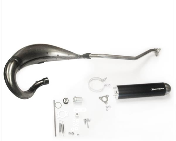 DERBI Exhaust - Uitlaatdemper - Senda-R - 00-> - Enduro - Aprilia/Gilera - E-NOX - Steel - TECNIGAS - 06.12.530.21