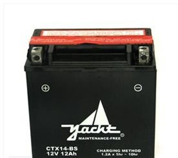 12V Battery / Accu CTX 14-BS - YTX 14-BS - 14 AH - 148x85x144