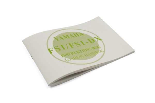 Owners Manual - Gebruikers handleiding - Yamaha FS1 / FS1DX - Swedish
