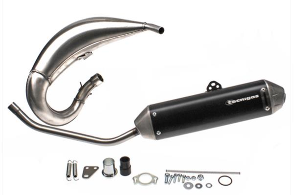 DERBI Exhaust - Uitlaatdemper - Senda-R - 00-> - Enduro - Aprilia/Gilera - E-NOX-EVO - Steel - TECNIGAS - 06.12.530.31