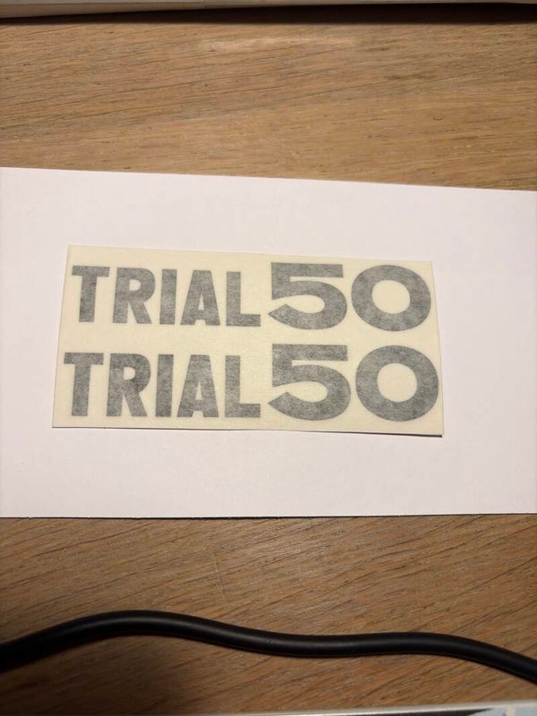 Yamaha Sticker Side Cover - TY50 - Trial50