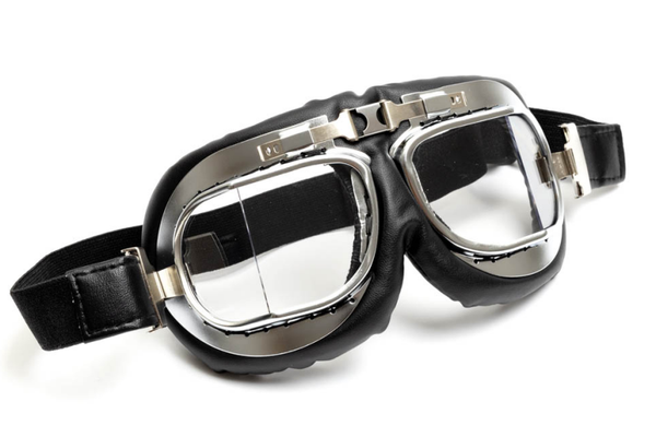 Goggle Clear Lens - Zwart/Chrome