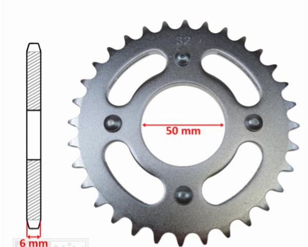 Honda Rear Sprocket - Achtertandwiel 32T - SS50