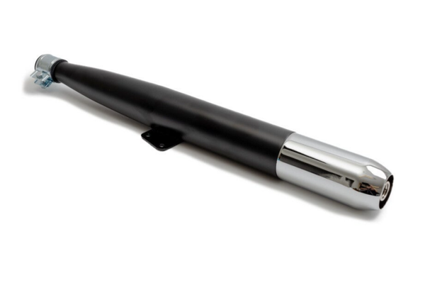 Exhaust - Uitlaatdemper - 28mm - Universal - Black/Chrome - 6.3 -
