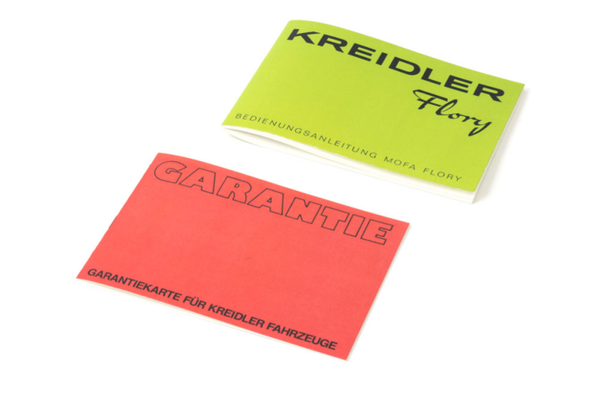 Owners Manual - Gebruikers handleiding - Kreidler Flory - German