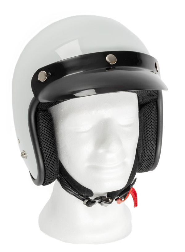 Helmet Helm Open Face - Potje/Jet Helm - White - ECE22.06