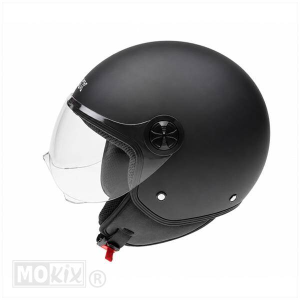 Helmet Helm Jet Helm - Mat Zwart