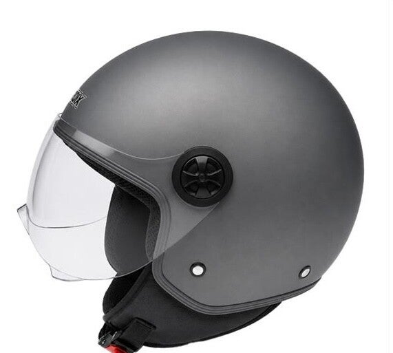 Helmet Helm Jet Helm - Titanium