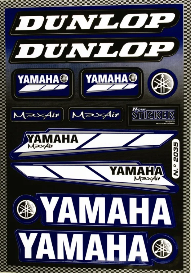 Yamaha Sticker Set - Sponsor - Yamaha / Dunlop - FALKO
