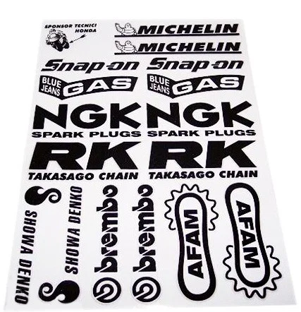 Sticker Set - Sponsor - Brembo/RK/Michelin/Showa