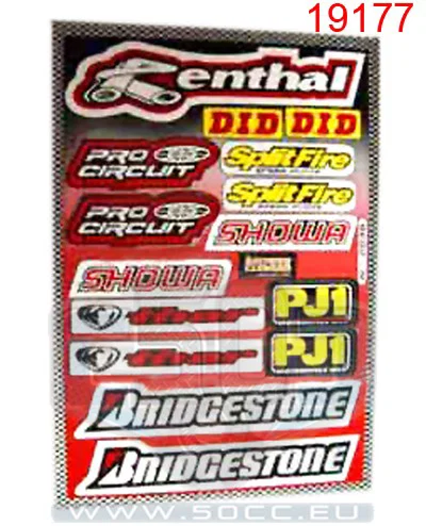Sticker Set - Sponsor - Bridgestone/Rental/DID - FALKO